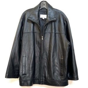 Wilson's M. Julian Black Leather Jacket Men’s Size Large